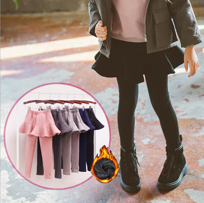 Pantalón Falda Infantil Coreano de Terciopelo Grueso 380g - Abrigo Exterior Premium - Image 2