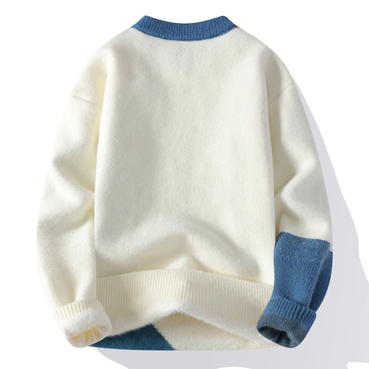 Suéter Casual Pesado Cuello Redondo para Hombre - Image 3