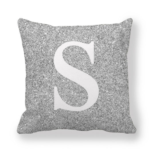 Funda de Almohada Gris con Letras Encriptadas - Tela Melocotón Premium - Image 20