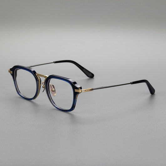 Gafas Retro de Titanio Puro con Montura de Lámina Metálica - Image 2