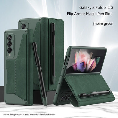Funda Protectora de Cuero con Ranura para Bolígrafo - Armadura Total W22 - Image 6