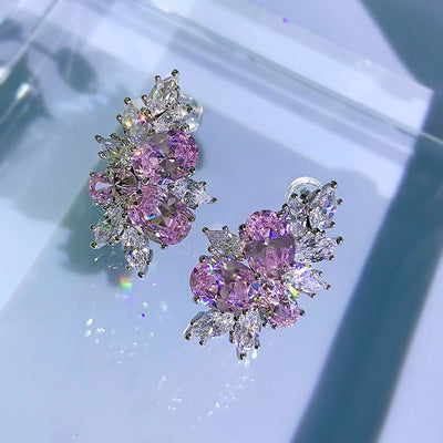 Aretes Ovalados de Plata con Corte Flor de Hielo - Image 4