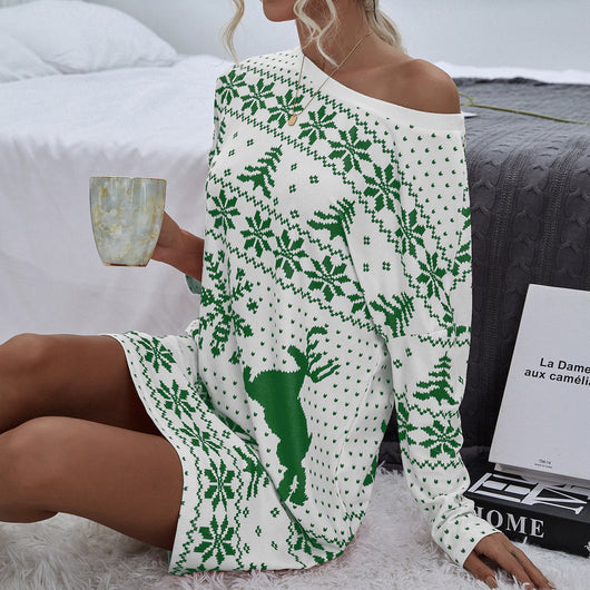 Vestido Tejido Navideño con Estampado Festivo - Image 20