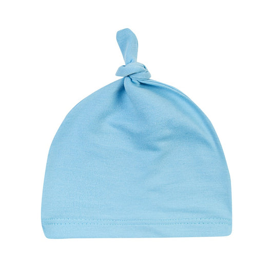 Gorro Anudado para Recién Nacido - Color Sólido Talla Única - Image 3