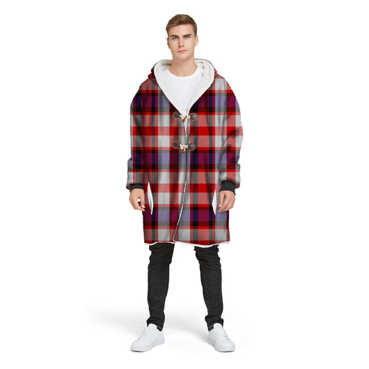 Chaqueta Hoodie Impresa Digital con Cuadros para Hombre - Image 2