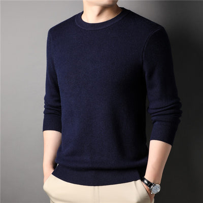 Suéter Tejido Slim Fit para Hombre - Diseño Ejecutivo Cuello Redondo Otoño - Image 18
