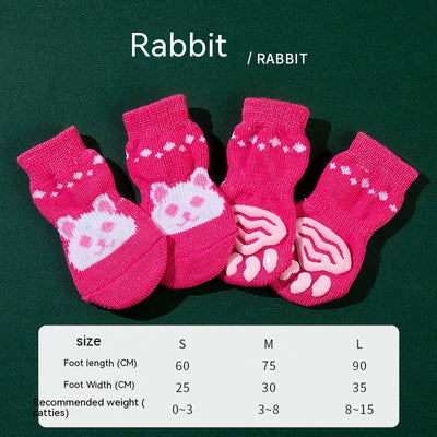Pack 4 Calcetines Antideslizantes con Diseño Teddy Corgi Gato - Image 11