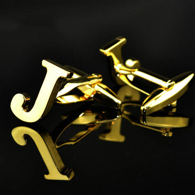 Gemelos de Letras Chapados en Oro 14K A-Z - Image 9