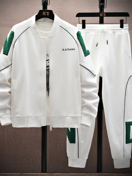 Conjunto Deportivo Universitario con Bordados - Pantalón y Uniforme de Primavera - Image 7