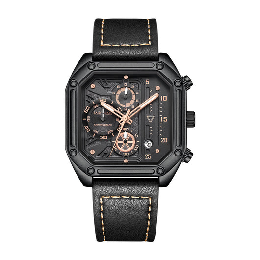 Reloj de Cuarzo Multifuncional con Esfera Cuadrada para Hombre - Image 7