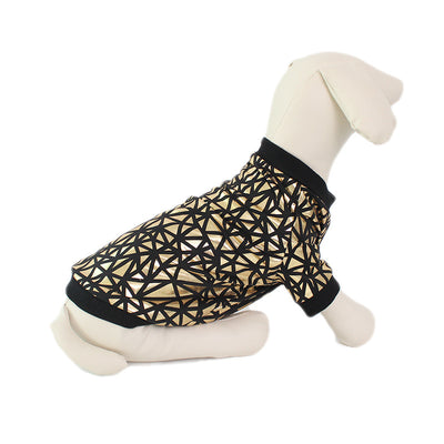 Ropa de Verano para Perros con Acabado Dorado Brillante - Image 5