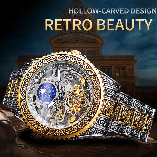 Reloj Mecánico Tourbillon Esqueleto Lujo para Hombre - Image 18