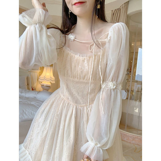 Vestido de Princesa con Falda Voluminosa y Volantes - Image 4