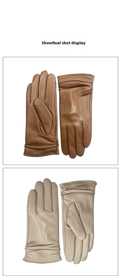 Guantes de Cuero Oveja para Mujer con Pantalla Táctil - Invierno Cálido - Image 19