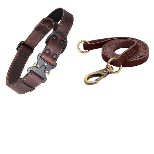 Arnés de Cuero Resistente con Cuerda de Tracción para Perros Grandes - Image 5
