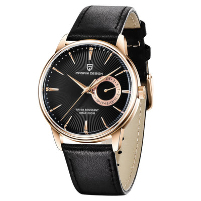 Reloj de Cuarzo para Hombre con Correa de Cuero Impermeable - Image 10