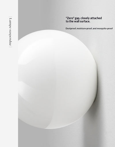 Lámpara de Pared Minimalista con Esfera de Vidrio para Sala de Estar - Image 11