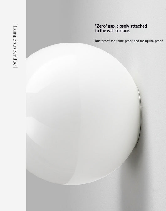 Lámpara de Pared Minimalista con Esfera de Vidrio para Sala de Estar - Image 11