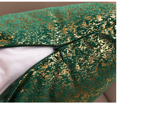 Funda de Almohada Terciopelo Copo de Nieve con Estampado Dorado - Image 25