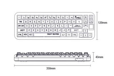 Teclado Gaming Inalámbrico Bluetooth Tri-Modo Personalizable Ice-Through - Image 7