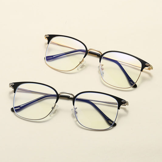 Gafas Ópticas Retro Cuadradas con Filtro Azul para Miopía - Image 2