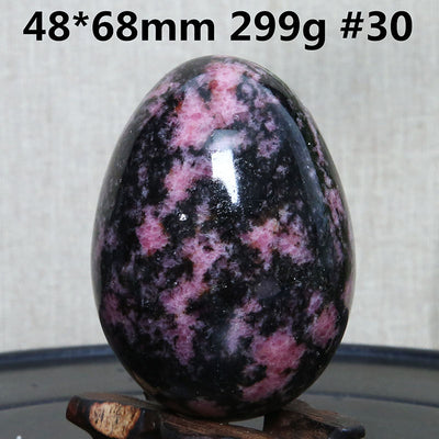 Huevo de Turmalina Negra Natural - Piedra Cristal Ornamental - Image 9