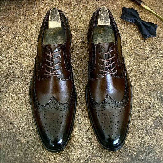 Zapatos de Cuero Genuino Estilo Brogue para Negocios y Eventos Formales - Image 7