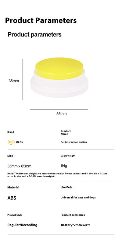Botones de Comunicación para Perros - Juguete Interactivo de Voz - Image 19