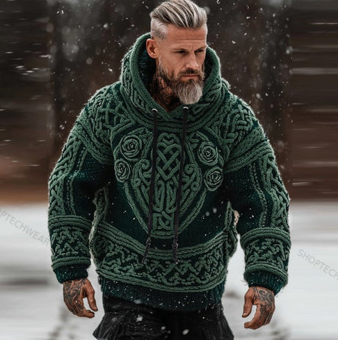 Sudadera Estampada con Capucha de Punto para Hombre - Image 20