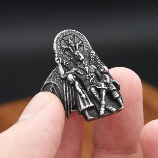 Anillo de Acero Inoxidable Estilo Punk para Hombre Steel Warrior - Image 6