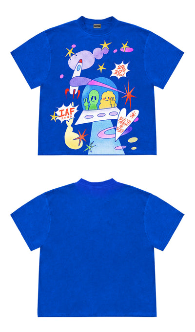 Camiseta Artística Diseño UFO Estilo Instagram - Image 10