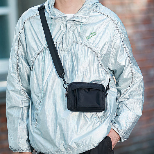Bolsa Bandolera Hombre Estilo Japonés Minimalista - Image 8