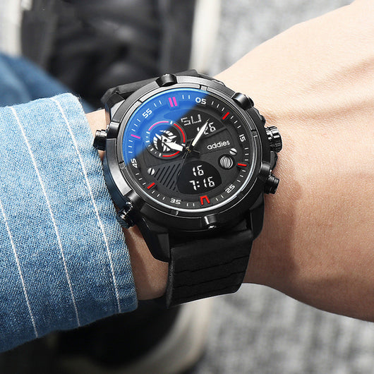 Reloj Deportivo para Hombre con Esfera Luminosa y Detalles en Metal - Image 9