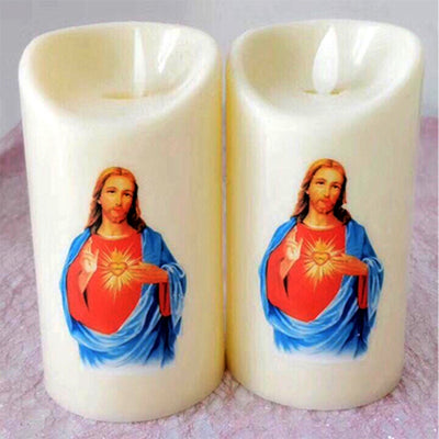 Vela Electrónica Decorativa con Iconos Intercambiables - Image 4