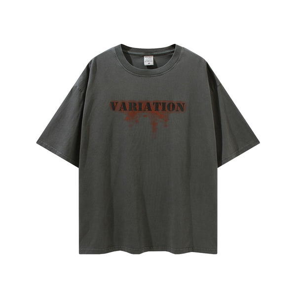 Camiseta Pareja Manga Corta Lavada Tide - Diseño Relajado