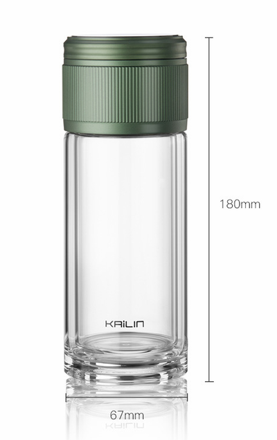 Taza de Té con Separador de Agua - Vaso Doble de Cristal - Image 6
