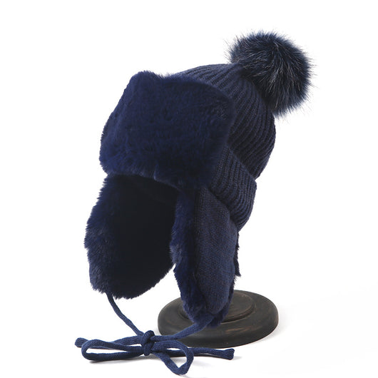 Gorro de Lana Tejido Invierno para Mujer - Estilo Lei Feng - Image 6