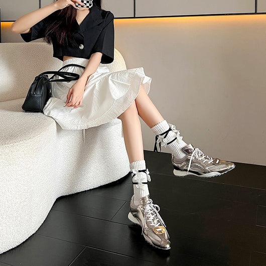 Zapatillas de Boxeo para Mujer con Lengüeta Asimétrica y Suela Gruesa - Image 10