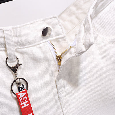 Shorts de Mezclilla Cintura Alta Talla Grande XL - Pantalones Cortos Holgados para Verano - Image 8