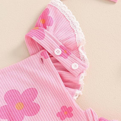 Enterizo para Bebé con Rayas y Flores - Colección Primavera - Image 8