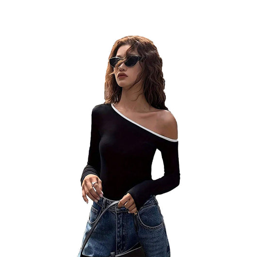 Blusa Hombro Descubierto Estilo Europeo - Diseño Exclusivo para Otoño e Invierno - Image 5
