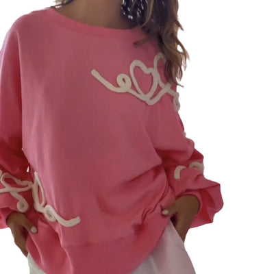 Blusa Holgada Bordada Versátil para Mujer - Image 5