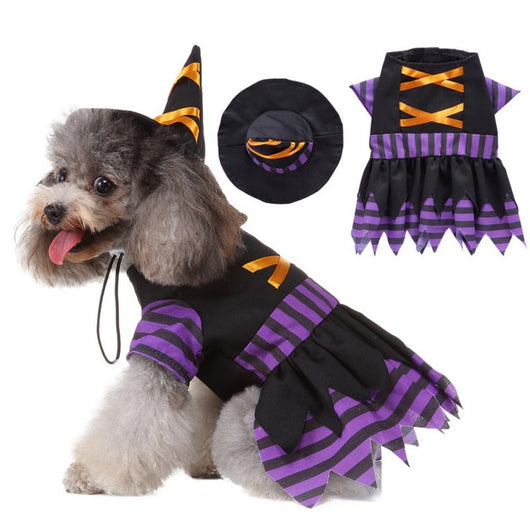 Falda Halloween para Mascotas - Disfraz Alternativo Morado