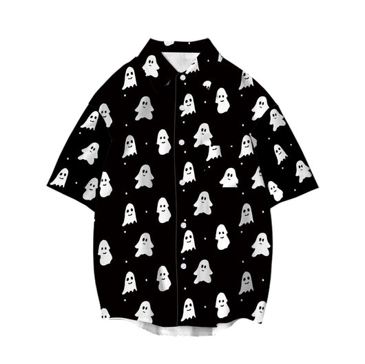 Playera Estampada 3D Ghost Street Manga Corta para Hombre - Image 13
