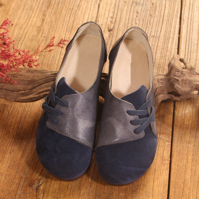 Zapatos Planos de Cuero Genuino para Mujer - Diseño Minimalista Punta Baja - Image 11
