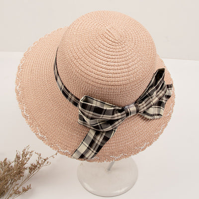 Sombrero de Paja Coreano con Moño - Protección Solar Elegante - Image 5