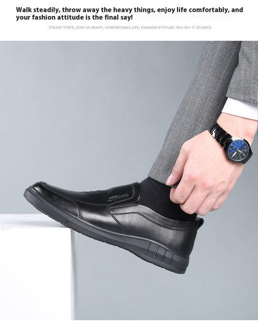Zapatos Casuales de Cuero para Hombre con Suela Blanda Antideslizante - Image 10