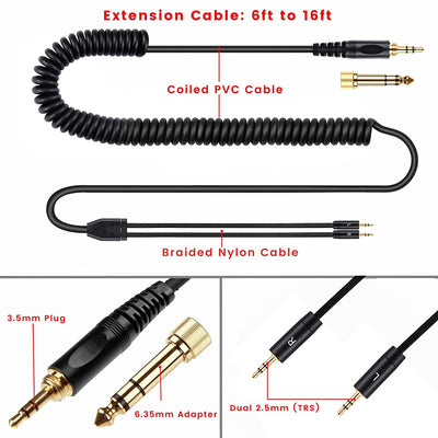 Cable de Repuesto para Audífonos HE400i y HE560 - Conector Doble 25mm - Image 3