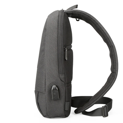 Bolsa Mensajero para Hombre con Carga USB Estilo Coreano - Image 10