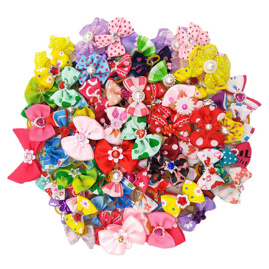 Accesorios Flores para Perros - Bandas Elásticas Decorativas - Image 2